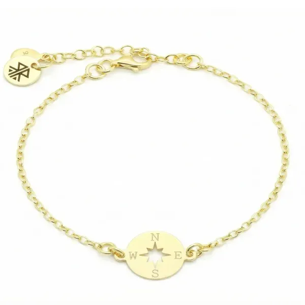 Armband Sia Sterling Silber mit Kompass Anhänger